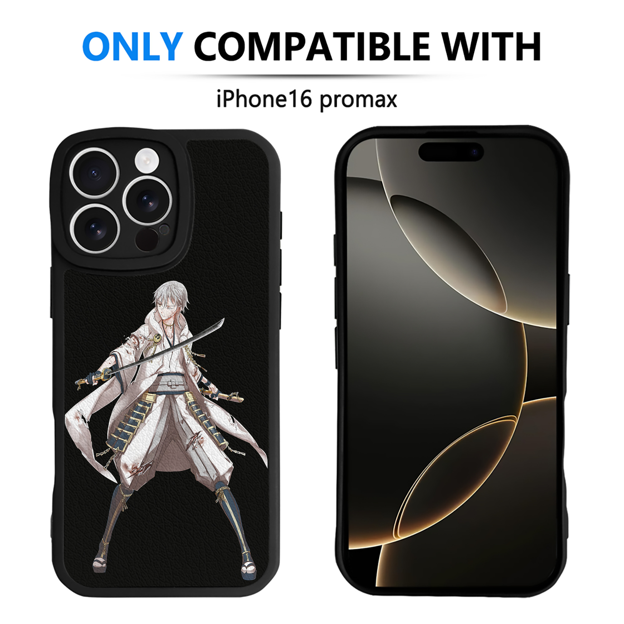 （画像用） 刀剣乱舞 Touken Ranbu 【iPhone 16シリーズ対応】シリコンスマホケース（レザー調） 材質：シリコン
